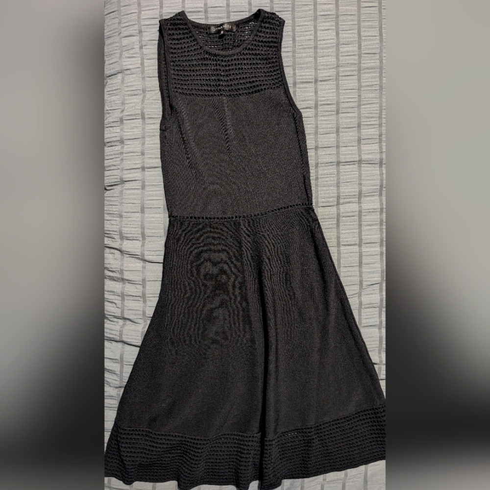 💙 DYNAMITE 💙 Black Sleeveless A-Line Midi Dress